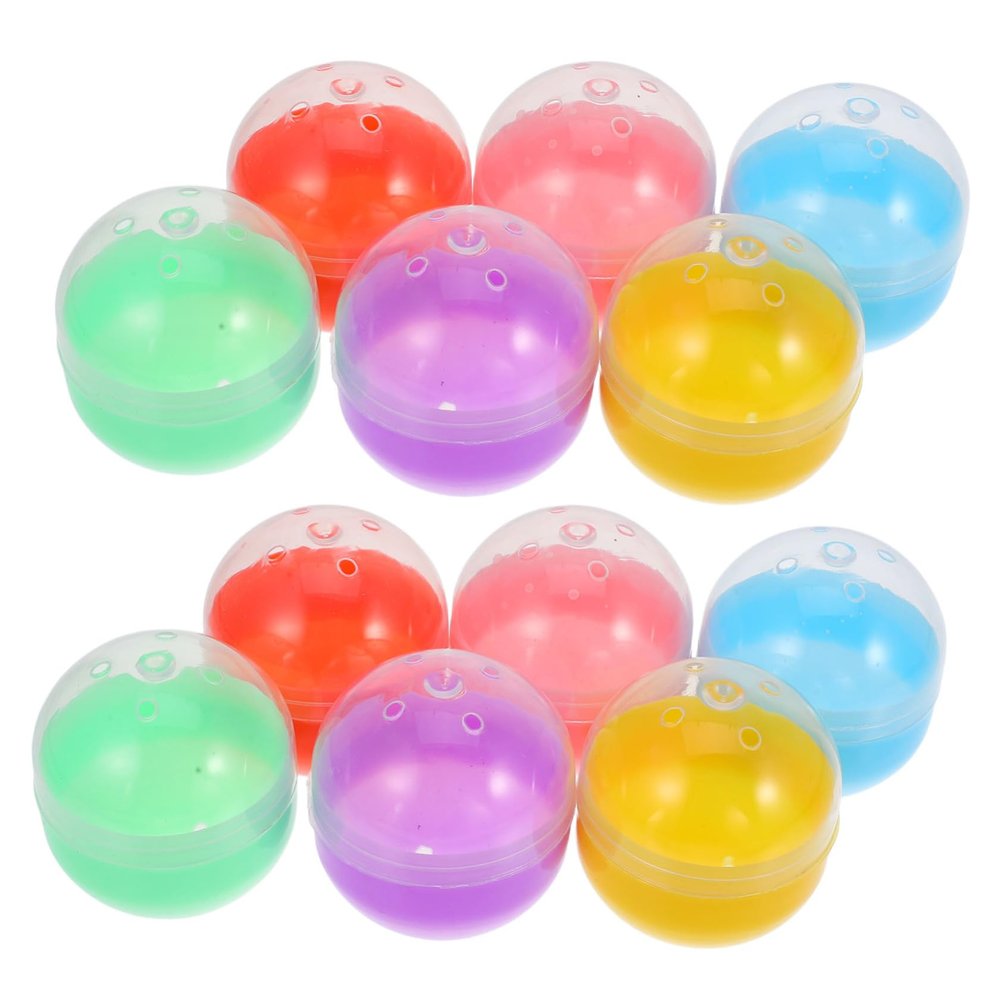 GRIRIW 50pcs Gumball Capsules for Vending Machines Toy Containers for Boys and Girls Parties for Toys for Birthday and Christmas Celebrations