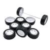 10PCS Toy Car Wheel 37mm Plastic Toy Car Tire Wheels with 5PCS Metal Shaft Round Rod Axles for RC Car Truck Robot DIY Model Toy Parts (2x37mm) view 1