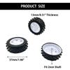 10PCS Toy Car Wheel 37mm Plastic Toy Car Tire Wheels with 5PCS Metal Shaft Round Rod Axles for RC Car Truck Robot DIY Model Toy Parts (2x37mm) view 3