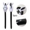 harayaa Horsehead Stick Toy Inflatable Stick Horse Balloon Hobby Horse Riding Toy Animal Blowing Up Stick Lightweight PVC Material Suitable for Birthday Suppl, Blaclk view 3