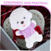 KOMBIUDA 2pcs Plush Bear Doll Costumes Cute Hooded Outfits for Stuffed Animals Soft Plush Clothing & Light Ideal for Doll Dress Up and Pretend Play view 3