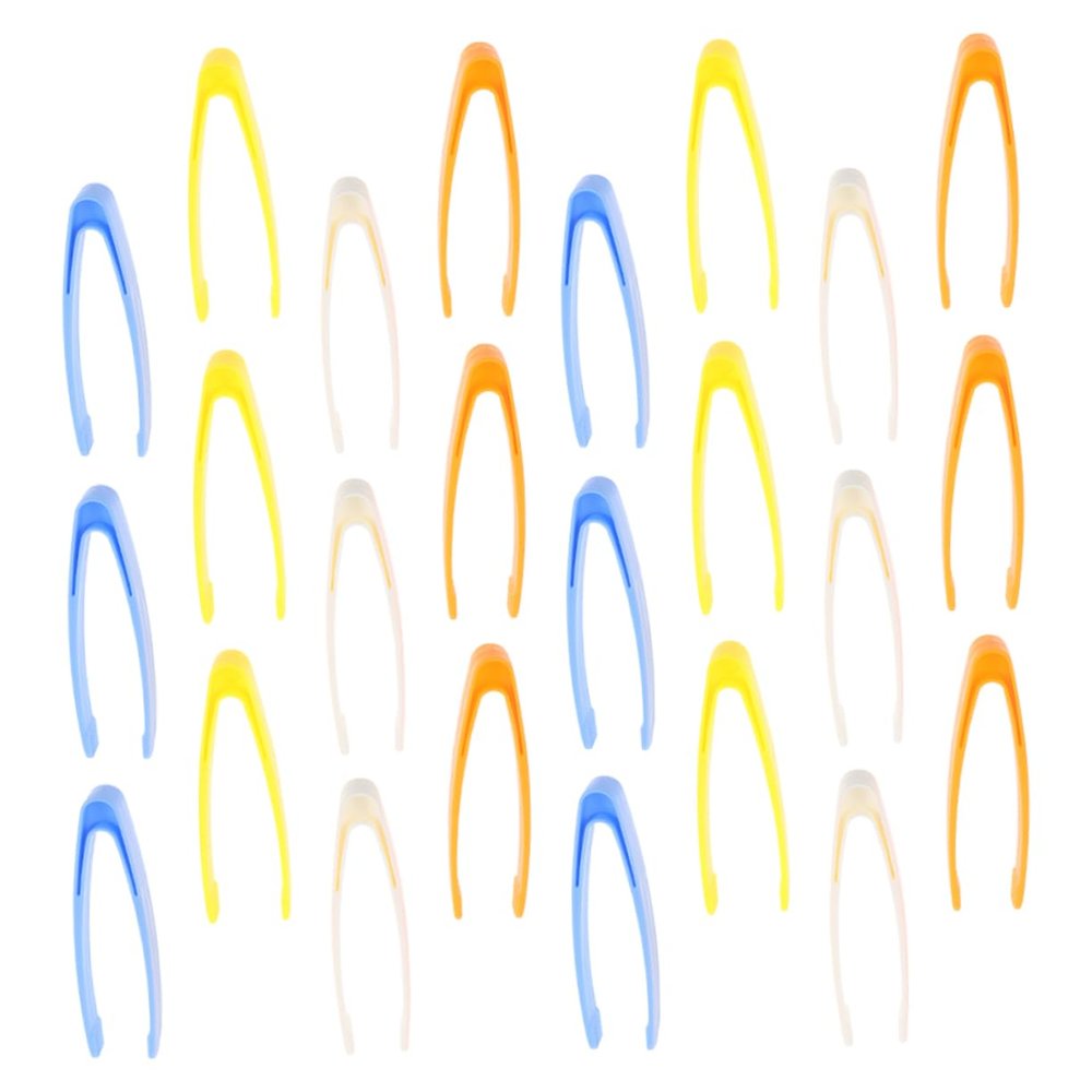 Abaodam 24pcs Boys and Girls Tweezers for Fine Motor Skills Plastic Tongs for Crafting Sensory Bin Tools for Classroom Outdoor Activities and Boy Girl Learning