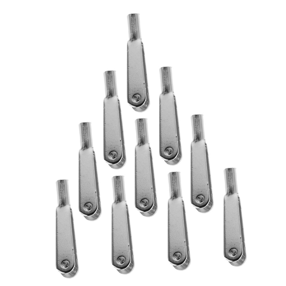 CORHAD 10pcs Self-Lock Metal Clips for Rc Airplanes Model Aircraft Fixed Wing Accessories Quick Link Clips for Helicopters