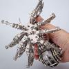 3D Metal Puzzle for Adults, The King of Spiders Model Kit, 375 PCS Mechanical Steampunk Animal Model, DIY Assembly Kit to Build, 3D Jigsaw Puzzle with LED Light, Desk Ornament Kit Craft Toys view 3