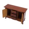 1:12 Scale Dollhouse Storage Cabinet Miniature 2 Doors 3 Drawers Wooden Doll House Furniture view 3