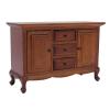 1:12 Scale Dollhouse Storage Cabinet Miniature 2 Doors 3 Drawers Wooden Doll House Furniture view 4
