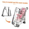 Abaodam Stroller Rain Cover Windproof Shield for Stroller Transparent Protective Cover Lightweight and Portable Rain Gear for Outdoor Use view 3