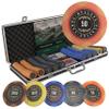 Bullets Playing Cards | Poker Set Adriana | 500 Clay Poker Chips (14 g) with Aluminum Case, Plastic Playing Cards & Dice  Texas Holdem, Numbered Values view 1