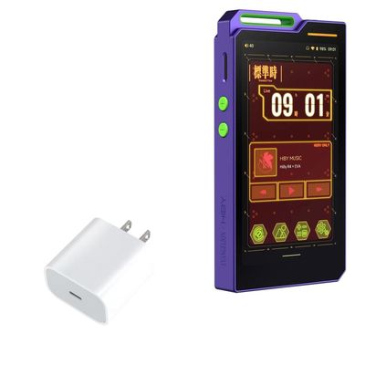 BoxWave Charger Compatible with HiBy R4 X Evangelion - PD GAN miniCube (30W), 30W Tiny PD GAN Type-C Wall Charger - Winter White