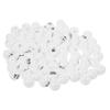 KICHOUSE 75pcs Plastic Game Balls for Raffles Lottery and Party Activities White Balls for Home Party and Bar Game Props Easy to Store and Use view 1