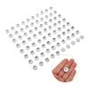 KICHOUSE 75pcs Plastic Game Balls for Raffles Lottery and Party Activities White Balls for Home Party and Bar Game Props Easy to Store and Use view 3