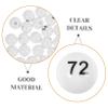 Vaguelly 75pcs Plastic Lottery Balls with Numbers for Raffle and Party Games Lightweight Bingo Game Props for Home and Events Easy to Read and Portable view 4