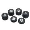 RC Upgrade Accessories for WPL B16 B36 for HengLong for FeiYu for JJRC 6WD Metal Upgrade Accessories Front Single Rear Dual Hub Tire RC Car Replacement Parts(Silver) view 1