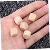 Garneck 100 Pieces Blank Wooden Cubes 16 mm - Natural Wooden Craft Cubes - Ideal for Painting and Designing for - Montessori and Creative DIY Projects view 3