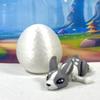 3D Printed Mini Rabbit, Articulated Easter Bunny Rabbit Fidget Toy, Tiny Animal Rabbit Easter, Fidget ADHD Autism Toy - AMR002-GRAY view 4