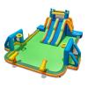 GLACER Inflatable Water Slide, Backyard Bounce House w/Dual Slides, Splash Pool, Climbing Wall, Water Cannons, Soccer Goals, Basketball Hoops, Ring-toss Game (Without Blower) view 1
