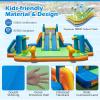 GLACER Inflatable Water Slide, Backyard Bounce House w/Dual Slides, Splash Pool, Climbing Wall, Water Cannons, Soccer Goals, Basketball Hoops, Ring-toss Game (Without Blower) view 4