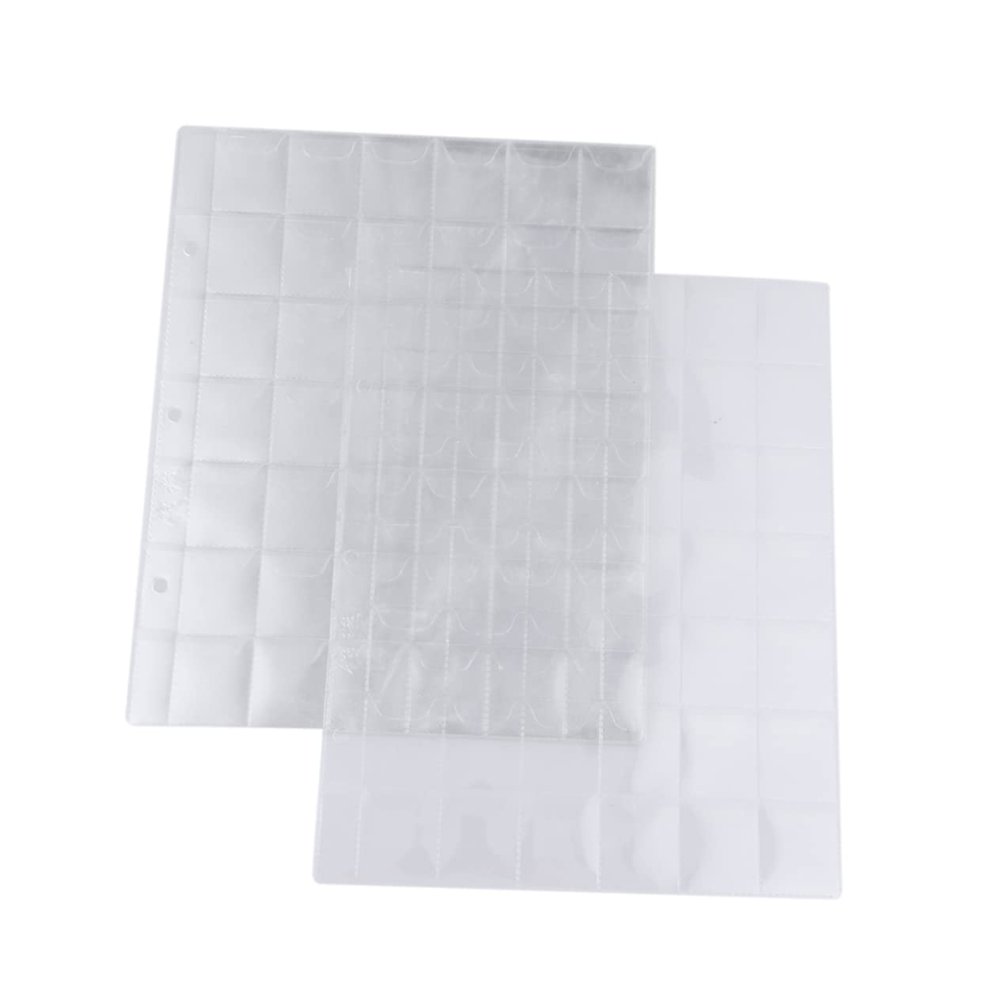 NUOBESTY 10pcs Coin Collection Booklet Pages Coin Holders for Albums Stamps Money Holder for Cash