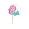 Cabilock 1set Mermaid with Stick for Ocean Theme Birthday Party Decorations Enchanting Boys and Girls Celebration Supplies Includes Candy Filler and Design view 2
