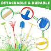 Magic4U 11-Piece Kids Gardening Set with Wheelbarrow, Shovel, Rake, Hoe, Gloves & Apron - Heavy-Duty Steel Tools & Interchangeable Handles, Outdoor Yard Toys for Boys Girls Ages 3-8 view 3