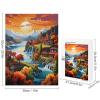 Lakeside Bloom Jigsaw Puzzles Gifts Brain Challenging Puzzle for Game Night Family Friends 500 Piece Puzzle for Adults Families view 2
