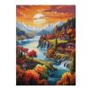 Lakeside Bloom Jigsaw Puzzles Gifts Brain Challenging Puzzle for Game Night Family Friends 500 Piece Puzzle for Adults Families view 3