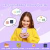 Kids Toy Smartphone, 3.97" Touchscreen HD Dual Camera Kids Toys Phone with Music Player, 2000mA Toddler Toy Learning Phone with Games, Front Camera, Pretend Play SmartphonePurple view 4