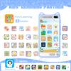 Kids Phone for Boys, 3.97" Touchscreen Kids Toys Cell Phone Learning Music Puzzle-Games, with Silicone Toddler Phone Toys for Girls Boys Age 3-12, Working Real Play Cell Phone(Blue) view 2