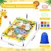 Leitee 2 in 1 Bean Bags Toss Game Animal Cornhole Bean Bags Ring Toss Game Kids Cornhole Games Set Party Carnival Games Toys Gifts Birthday Games Ideal Birthday for Ages 4-8 Toddlers view 2