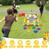 Leitee 2 in 1 Bean Bags Toss Game Animal Cornhole Bean Bags Ring Toss Game Kids Cornhole Games Set Party Carnival Games Toys Gifts Birthday Games Ideal Birthday for Ages 4-8 Toddlers view 4