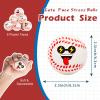 CYCLESCRUX 12 Pack Cute Face Baseball Party Favors(2.5 '') Mini Foam Sports Squeeze Balls for Anxiety Relief,Squeeze Toys for Kids Adults, Goodie Bag Fillers, Desk Toys,Classroom Prizes(Baseball) view 2
