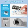 2 pcs Keyboard Fidget Toy Light Up, Loud Fidget Keyboard Clicker, Keychain 4-in-1 with Cat Keycaps, for Adult to Relief Stress view 3