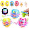 6 PCS Easter Basket Stuffers for Toddler Kids, Light Up & Singing Spinning Top with Flash, Easter Egg Hunt Party Favor Toy Gifts, Kids Goodie Bag Fillers, Easter Gifts for 3+ Boys Girls,Y view 1
