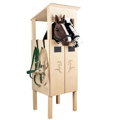 SKIPPI Hobby Horse Stable for 2 Horses, Hobby Horse Accessories