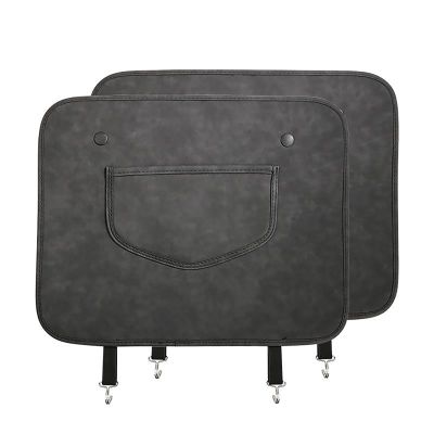 YXRINK Car Seat Back Protector for Skoda Yeti Superb Octavia Fabia Kodiaq, Kick Mats for Car Seats Back Wear-Resistant Scratchproof Back of Seat Protector with Storage Pockets,2 Pieces