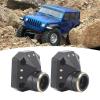 2 Pcs RC Car Diff Cover Brass Front Rear Bridge Portal Cover Differential Portal Axle Cover for Axial Capra 1/10 view 2