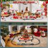 Electric Train Sets for Kids Christmas Train Toys Steam Locomotive Passenger Carriages Deluxe 2-Layer Track with Lights & Sounds(ON/Silent/Off) Rechargeable Birthday Gifts for Boys Girls view 3
