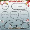 Electric Train Sets for Kids Christmas Train Toys Steam Locomotive Passenger Carriages Deluxe 2-Layer Track with Lights & Sounds(ON/Silent/Off) Rechargeable Birthday Gifts for Boys Girls view 4