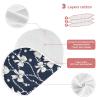 Coikll Bow and Pearl Muslin Baby Burp Cloths Feeding Cloths Face Towel Soft and Absorbent Bibs for Newborn Boys Girl- 4 Pack view 3