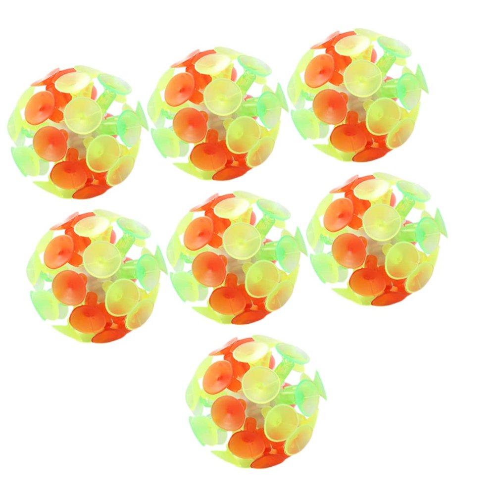 IMIKEYA 7pcs Suction Cup Balls for Boy Girl Bouncing Sticky Toy for Family Fun and Interactive Play Party Favors and Relief Safe for Ages with No Marks Left Behind