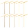 IMIKEYA 10 Pcs Hand Helicopter Wooden Flying - DIY Dragonfly Propellers for Outdoor Fun view 1