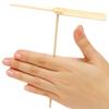 IMIKEYA 10 Pcs Hand Helicopter Wooden Flying - DIY Dragonfly Propellers for Outdoor Fun view 2
