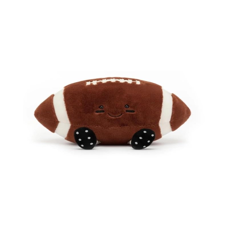 8" American Football Stuffed Toy, Cute Rugby Plush Soft American Football Plushies Pillow Gifts for Kids Girlfriend Birthday Christmas Mother's Day