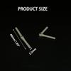 5PCS RC Airplane Plastic Pin Hinge Needle Hinge for RC Plane Aircraft Helicopter DIY Model Plane Fix Wing Parts (2.5x48mm Gray) view 2