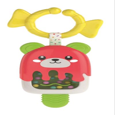 Baby Clementoni 17503 Jelly Rattle, Baby Rattle, 3+ Months, Early Childhood Toy, Stimulates Multisensory Development and Manual Development, with Hanging Ring, 17503