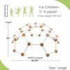 Little Partners Indoor Climbing Gym Active Play Equipment, Solid Wood Montessori Space Dome Climber for Toddlers 2-6 Years, Maximum 100 lb. Capacity, Large view 3