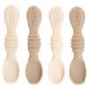 12pc Glass Baby Food Storage Jars, 4 Silicone Baby Spoons & 2 Silicone Bibs, Baby Mealtime Essentials  BPA-Free, Leakproof, and Dishwasher Safe view 4