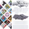 100Pcs/set Square Badges Back Button Parts for Button Maker Machine Metal Pin Badge Making Supplies DIY 50 * 50MM Badges view 1