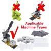 100Pcs/set Square Badges Back Button Parts for Button Maker Machine Metal Pin Badge Making Supplies DIY 50 * 50MM Badges view 3