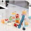 12-Pack Glass Baby Food Storage Jars with Lids, 6-Pack Silicone Baby Self-Feeding Spoons  BPA-Free, Leakproof, Freezer Safe Jars view 2